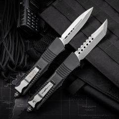 Microtech Combat Troodon AUTO OTF Knife 3.75" M390 Dagger Blade, Aluminum Handles