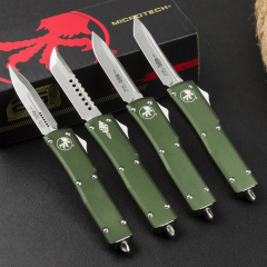 Microtech Mini UTX70 OTF AUTO Knife 2.4" 204P Blade, Aviation Aluminum Handles