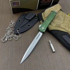 Microtech Mini Venom OTF AUTO Knife 3.7" D2 Blade, Aviation Aluminum Handles