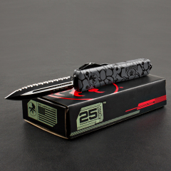 Microtech 3D UTX-70 Ultratech OTF AUTO Knife 3.34" Elmax Plain Blade, Aluminum Alloy Handles