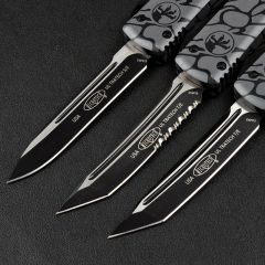 Microtech 3D UTX-70 Ultratech OTF AUTO Knife 3.34" Elmax Plain Blade, Aluminum Alloy Handles