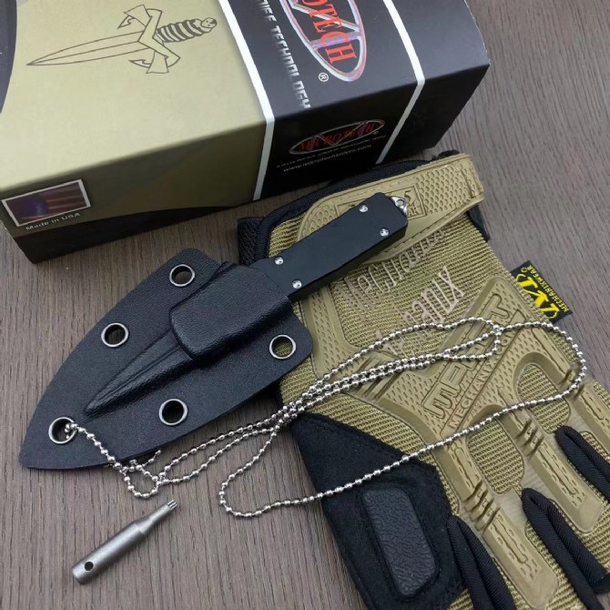 Microtech Mini Venom OTF AUTO Knife 3.7" D2 Blade, Aviation Aluminum Handles