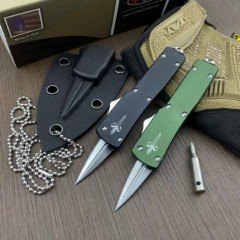 Microtech Mini Venom OTF AUTO Knife 3.7" D2 Blade, Aviation Aluminum Handles