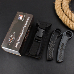 Microtech Claw Karambit AUTO OTF Knife 3.14" 440c Blade, Carbon Finer+Zinc Aluminum Alloy Handles