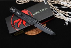 Microtech Sea Dragon OTF AUTO Knife 3.74" D2 Plain Blade, Aluminum Alloy Handles