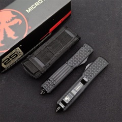 Microtech UT-Navy OTF AUTO Knife 3.34" D2 Plain Blade, Aluminum Alloy Handles