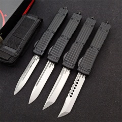 Microtech UT-Navy OTF AUTO Knife 3.34" D2 Plain Blade, Aluminum Alloy Handles