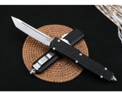 Microtech Navy ANT OTF AUTO Knife 3.34" D2 Plain Blade, Aviation Aluminum Handles