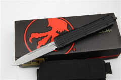 Microtech UT-Navy OTF AUTO Knife 3.34" D2 Plain Blade, Aluminum Alloy Handles