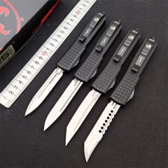 Microtech UT-Navy OTF AUTO Knife 3.34" D2 Plain Blade, Aluminum Alloy Handles