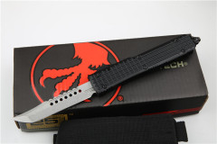 Microtech UT-Navy OTF AUTO Knife 3.34" D2 Plain Blade, Aluminum Alloy Handles