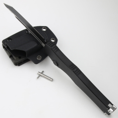 Microtech Marfione Halo VI OTF AUTO Knife 4.17" Elmax Blade, Black Aluminum Alloy Handles