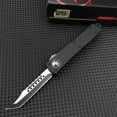 Microtech Ultratech UTX-70 OTF AUTO Knife 3.34" Elmax Plain Blade, Zinc Alloy Handles