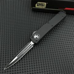 Microtech Ultratech UTX-70 OTF AUTO Knife 3.34" Elmax Plain Blade, Zinc Alloy Handles