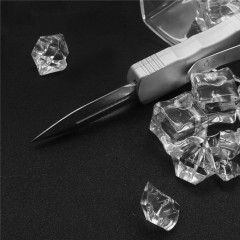 Microtech Mini Dirac AUTO OTF Knife 2.16" D2 Double Edge Dagger Blade, Aviation Aluminum Handles