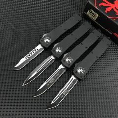 Microtech Ultratech UTX-70 OTF AUTO Knife 3.34" Elmax Plain Blade, Zinc Alloy Handles