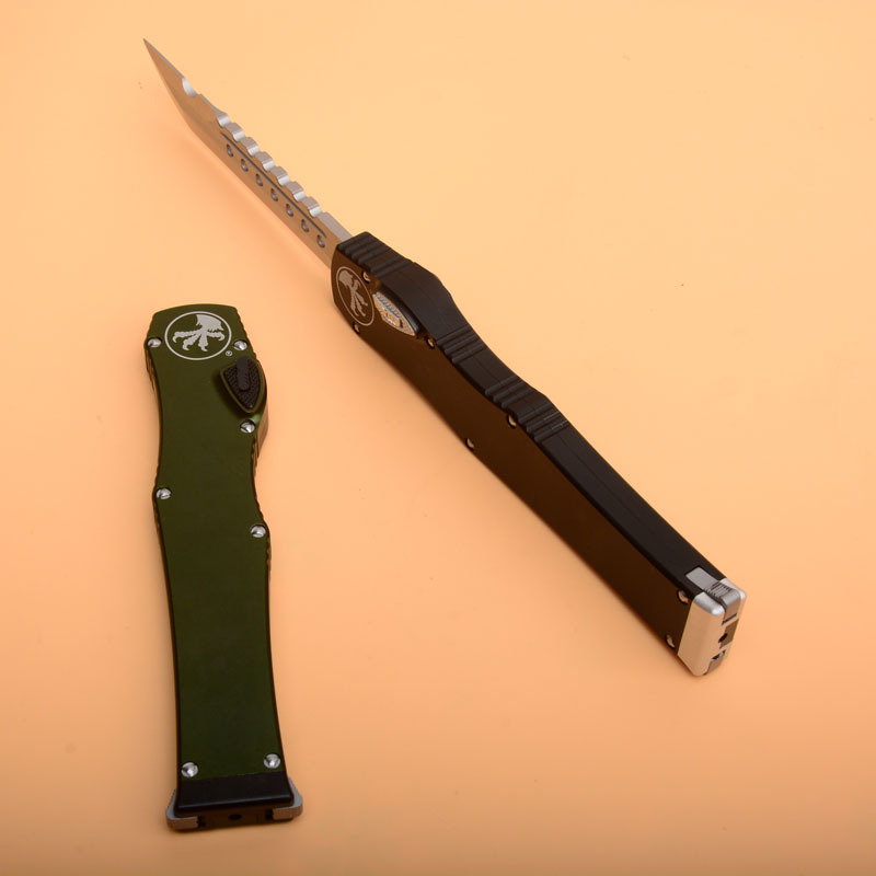 Microtech 150-10  Halo VI OTF AUTO Knife 4.33" Elmax Blade, Aluminum Alloy  Handles