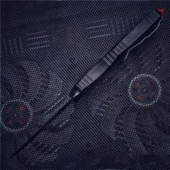 Microtech UT-Star War OTF AUTO Knife 3.77" D2 Plain Blade, Aviation Aluminum Handles