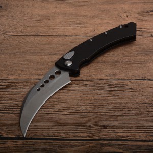 Microtech Claw Karambit AUTO OTF Knife 3.93" 440c Blade, Aluminum Alloy Handles