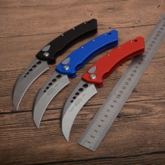 Microtech Claw Karambit AUTO OTF Knife 3.93" 440c Blade, Aluminum Alloy Handles