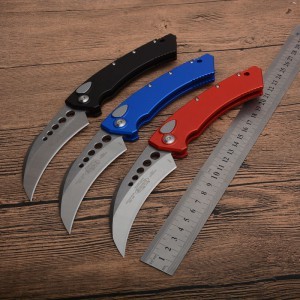 Microtech Claw Karambit AUTO OTF Knife 3.93" 440c Blade, Aluminum Alloy Handles