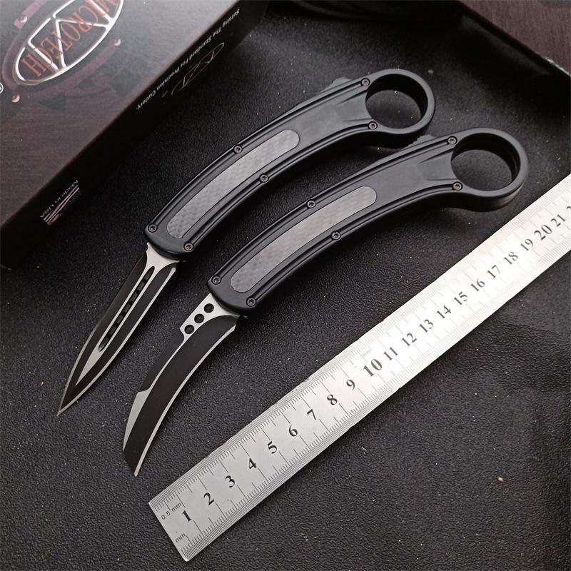 Microtech Claw Karambit AUTO OTF Knife 2.95" D2 Blade, Zinc Aluminum Alloy Handles