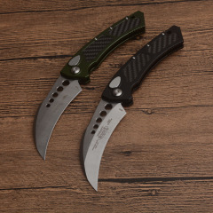 Microtech Claw Karambit AUTO OTF Knife 3.93" 204P Blade, Aluminum Alloy Handles