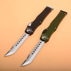 Microtech 150-10  Halo VI OTF AUTO Knife 4.33" Elmax Blade, Aluminum Alloy  Handles