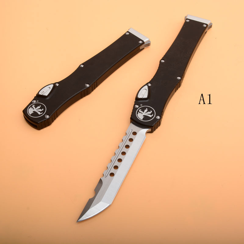 Microtech 150-10  Halo VI OTF AUTO Knife 4.33" Elmax Blade, Aluminum Alloy  Handles