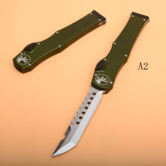 Microtech 150-10  Halo VI OTF AUTO Knife 4.33" Elmax Blade, Aluminum Alloy  Handles