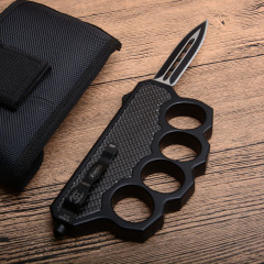 Microtech Boxing Knuckles OTF AUTO Knife 3.54" 440c Plain Blade, Zinc Aluminum Alloy Handles