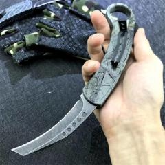 Microtech Claw Karambit Spirit bird AUTO OTF Knife 3.14" 440c Blade, Zinc Aluminum Alloy Handles