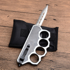 Microtech Boxing Knuckles OTF AUTO Knife 3.74" D2 Plain Blade, Aluminum Alloy Handles