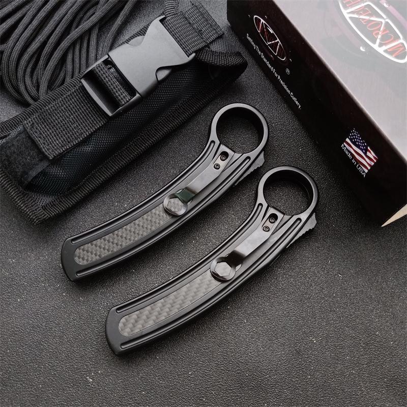 Microtech Claw Karambit AUTO OTF Knife 2.95" D2 Blade, Zinc Aluminum Alloy Handles