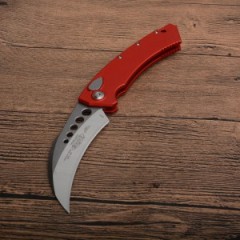 Microtech Claw Karambit AUTO OTF Knife 3.93" 440c Blade, Aluminum Alloy Handles