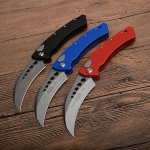 Microtech Claw Karambit AUTO OTF Knife 3.93" 440c Blade, Aluminum Alloy Handles