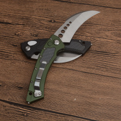 Microtech Claw Karambit AUTO OTF Knife 3.93" 204P Blade, Aluminum Alloy Handles