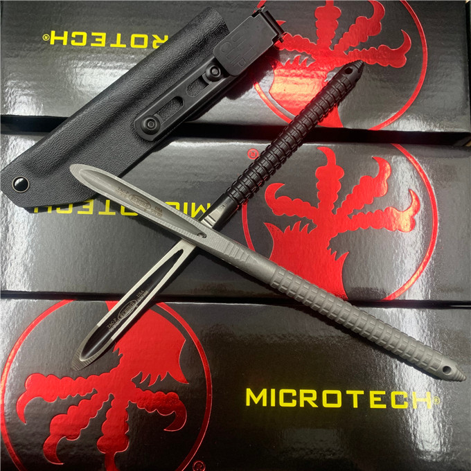 Microtech TCP-P Fixed Blade Knife  4.01" 440C Plain Blade, 440C Handles