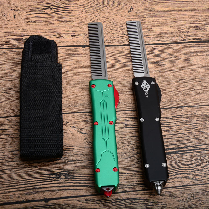 Microtech Comb OTF AUTO Knife 3.54" 440C Plain Blade, Aluminum Alloy Handles