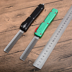 Microtech Comb OTF AUTO Knife 3.54" 440C Plain Blade, Aluminum Alloy Handles