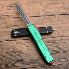 Microtech Comb OTF AUTO Knife 3.54" 440C Plain Blade, Aluminum Alloy Handles