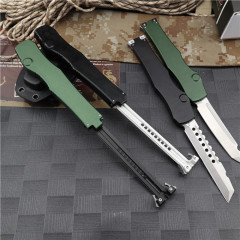 Microtech Customs 150-10 Halo VI OTF AUTO Knife 4.17" Elmax Blade, Aluminum Alloy Handles