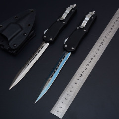 Microtech Venom Plus A07 AUTO OTF Knife 5.90" 440C Plain Blade, Zinc Aluminum Alloy Handles