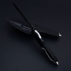 Microtech Venom Plus A07 AUTO OTF Knife 5.90" 440C Plain Blade, Zinc Aluminum Alloy Handles