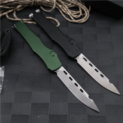 Microtech Customs Mafione 150-10 Halo VI OTF AUTO Knife 4.17" Elmax Blade, Aluminum Alloy Handles