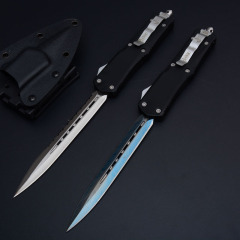 Microtech Venom Plus A07 AUTO OTF Knife 5.90" 440C Plain Blade, Zinc Aluminum Alloy Handles