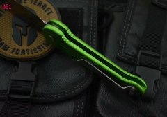 Microtech LUDT  AUTO Folding Knife 3.14" Elmax Stonewashed Plain Blade, Aviation Aluminum Handles