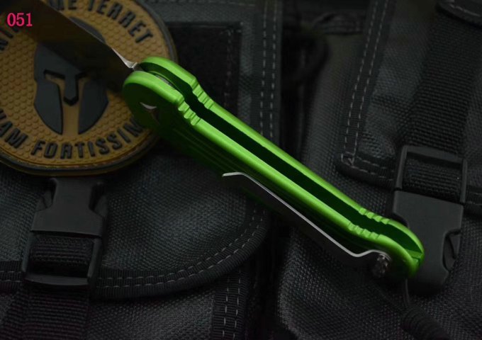 Microtech LUDT  AUTO Folding Knife 3.14" Elmax Stonewashed Plain Blade, Aviation Aluminum Handles