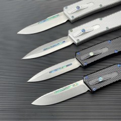 Microtech Cobra AUTO OTF Knife 3.54" D2 Dagger Blade, Aviation Aluminum Handles