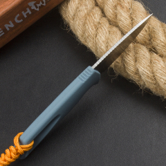 Benchmade Water Intersect 18050 Fixed Blade Knife 2.68" CPM-MagnaCut Drop Point Blade, TPV Blue Handle